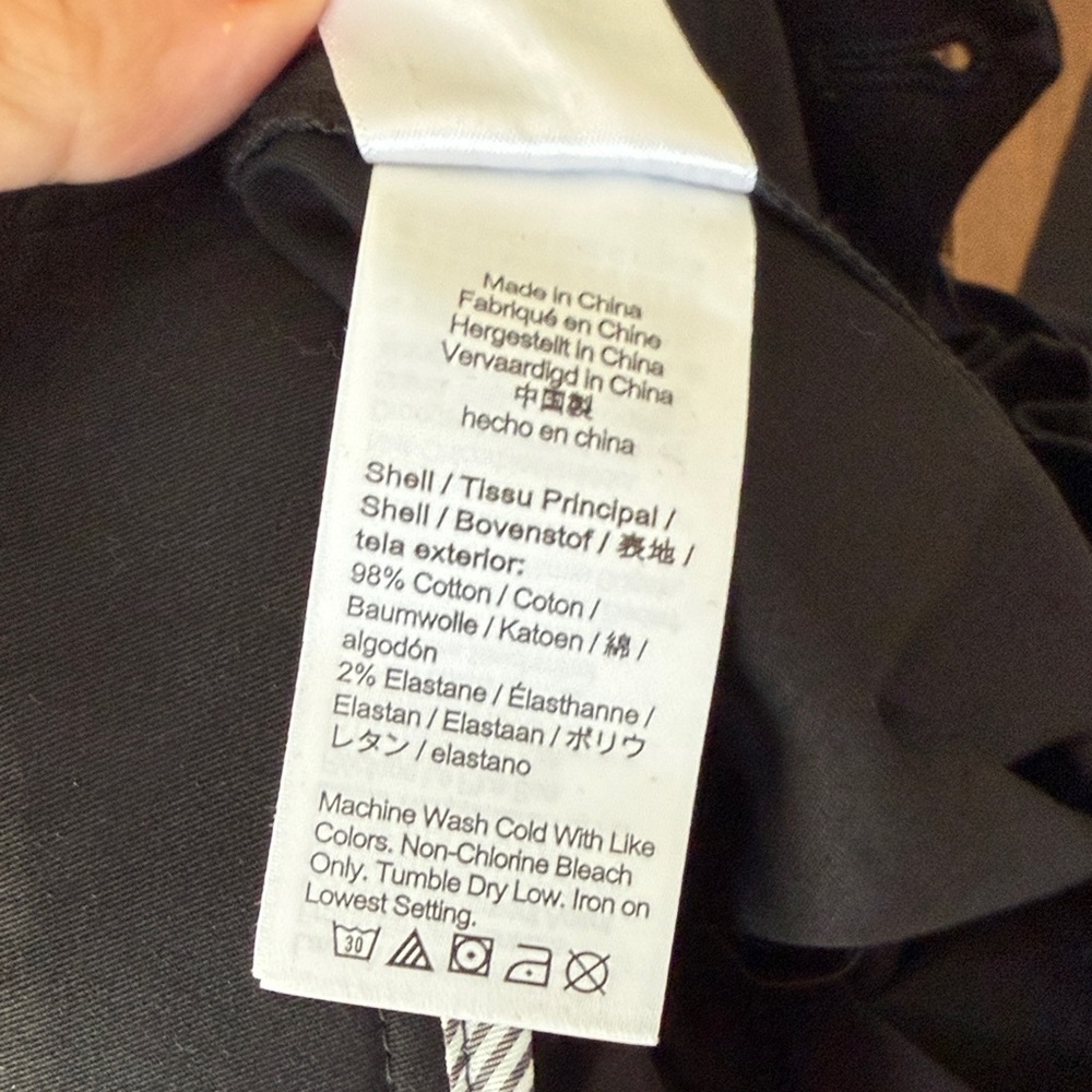 NWT J. Crew NWT Cotton Black  Pants Self-Tie Belt Sewn-In Pleats at Waist SZ 14 - Picture 14 of 15